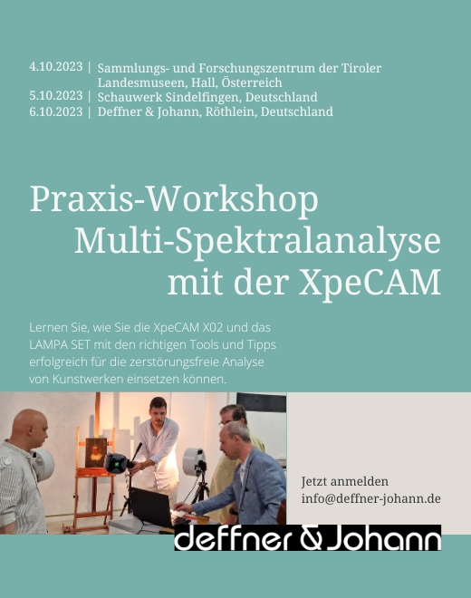 Anmeldung Multi-Spektralanalyse mit der XpeCAM Workshop