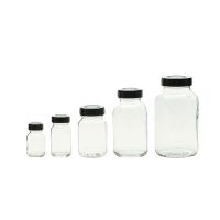 Weithals-Glasflasche Klarglas 500 ml