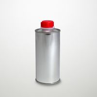 Rundflasche aus Weißblech, leer, 250 ml