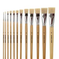 Artists’ Bristle Brush, flat-straight, Set with Sizes 2 - 24