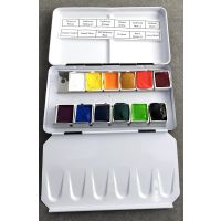 GAMBLIN Conservation Colors, Impressionisten Farben, Set à 12, 1/2 Napf