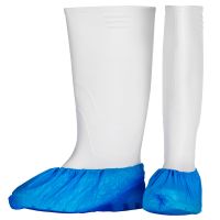 CPE Overshoes, blue, 100 pieces