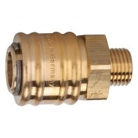 Quick-Release Coupling DN 7.2 mm, male thread 3/8”, brass