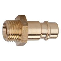 Coupling Plug DN 7.2 - 7.8 mm, male thread 3/8”, brass