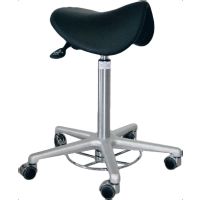 Studio Saddle Stool, Model IV, with Castors and Foot 