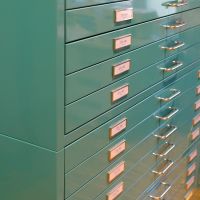 Drawer Cabinet, example in turquoise