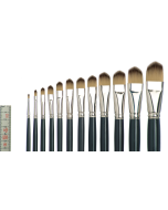 Tiziano 2 Oil/Acrylic Painting Brush Filbert Shape, Set, 12 brushes