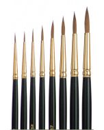 Meisterklasse Retouching and Watercolour Brush, Kolinsky Sable, Set small, 8 brushes, size 2/0 - 6