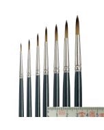 Tiziano Oil/Acrylic Painting Brush, round / pointed, Set, 7 brushes