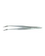 Tweezer, Stainless, Fine-Pointed, Slanted, 110 mm