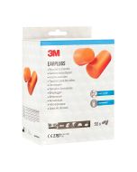 3M™ Soft Foam Ear Plugs 1100, 50 pairs (94 - 105 dB)