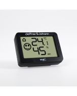Digitales Mini-Thermo-Hygrometer, schwarz