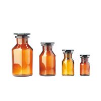 Apothekerflasche – Rundschulterflasche, Weithals, Braunglas 100 ml