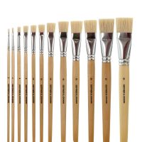 Artists’ Bristle Brush, flat-straight, Set with Sizes 2 - 24