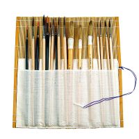 Brush Mat From Bamboo, Open 36 x 36 cm