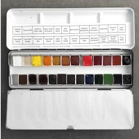 GAMBLIN Conservation Colors, Classic Colors, Set à 24, 1/2 pan