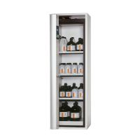 asecos® Phoenix Folding Door Cabinet 1-door, Shelfs, grey