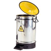 asecos® Stainless Steel Safety Container, 20 l