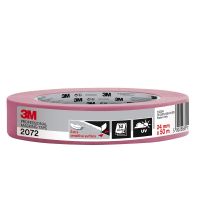3M™ Masking Tape 2072 Pink, Sensitive, 24 mm x 50 m