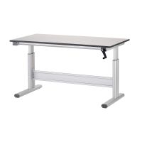 Studio Work Table, Manual Height Adjustment, 160 x 80 x 2.5 cm