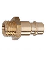 Coupling Plug DN 7.2 - 7.8 mm, male thread 3/8”, brass