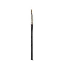 Oil Paintbrush, round, finest natural hair, size 6