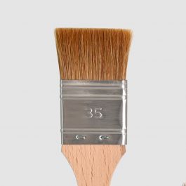 Flat Brush Ox Hair, Size 1.5"